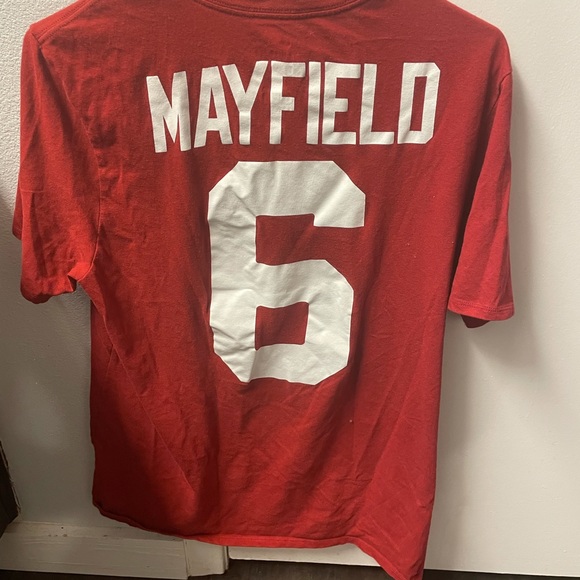 Baker Mayfield Oklahoma Sooners Jordan Jersey T-Shirt - Picture 2 of 2